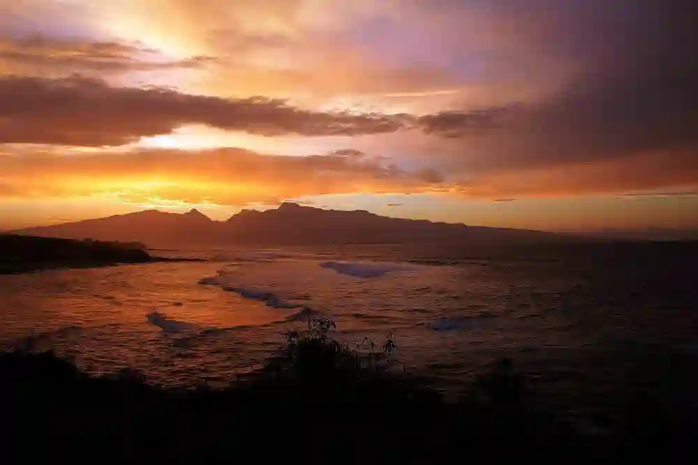 Solnedgang på Hawaii