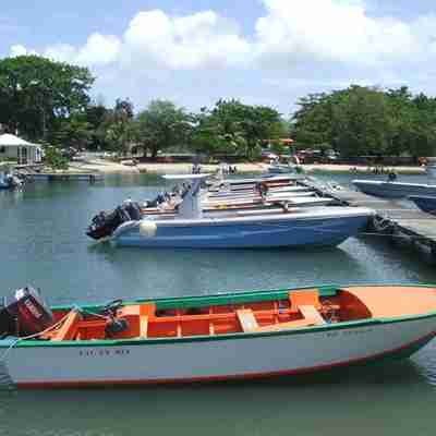 båd ved Guadeloupe