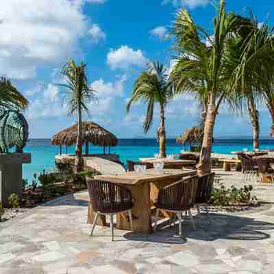 Spis med udsigt til vandet i Bonaire