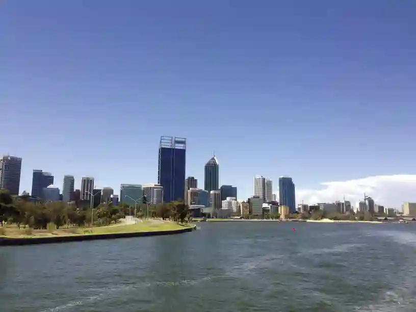 Perth, skyline, Australien