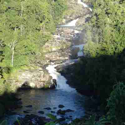Flod danner små vandløb i Ranomafana National Park
