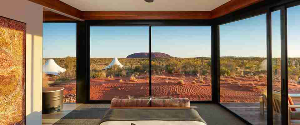 Soveværelse med udsigt over Uluru