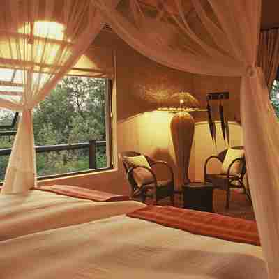 Et værelse på Mpala Safari Lodge, Sydafrika