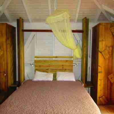 Soveværelse på Katalo Plage i Deshaies på Guadeloupe