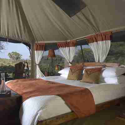 Dobbeltelt på Elephant Bedroom Camp, Kenya