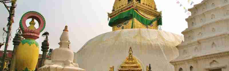 stupas og arkitektur i kathmandu