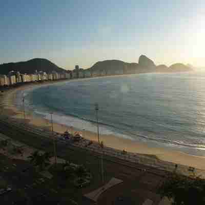 Udsigt over stranden i Rio