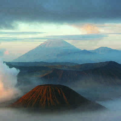 Bromo vulkanen, Java, Indonesien