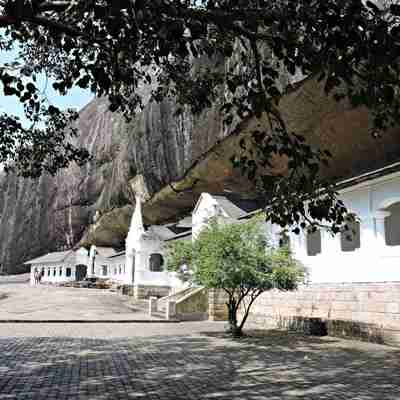Indgang til grottetemplerne, Dambulla, Sri Lanka