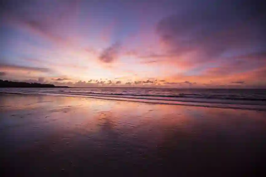 Solnedgang ved Mindil Beach, Darwin, Australien