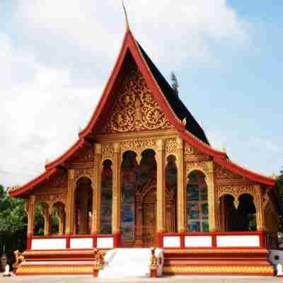 Tempelbygning i Luang Prabang, Laos