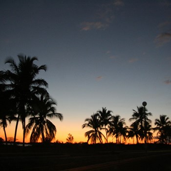 playa larga solnedgang