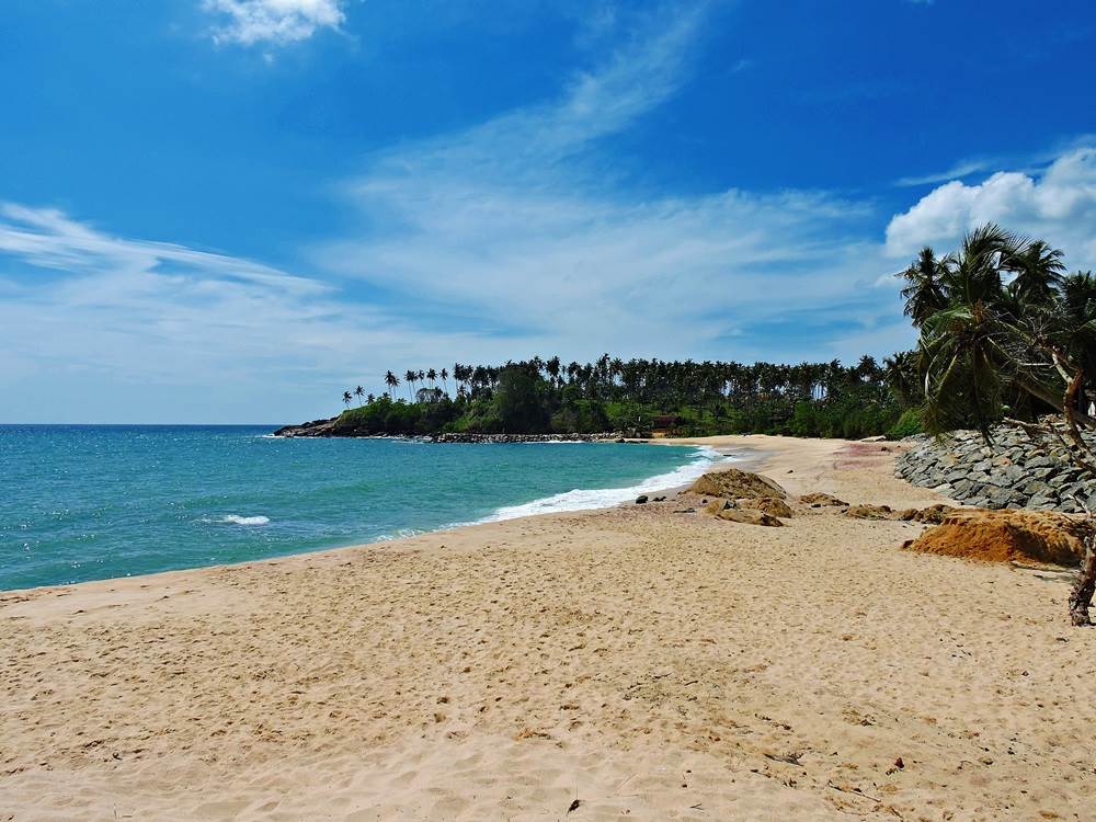 Stranden ved Mirissa, Sri Lanka