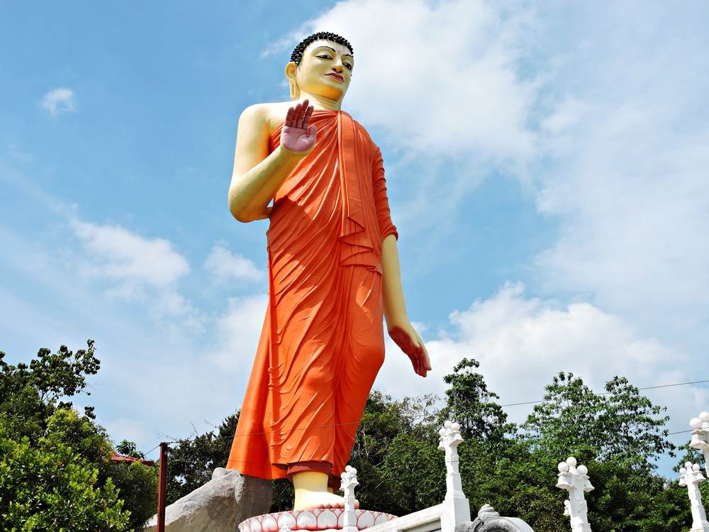 Stående Buddha, verdens buddhist tempel, Kandy