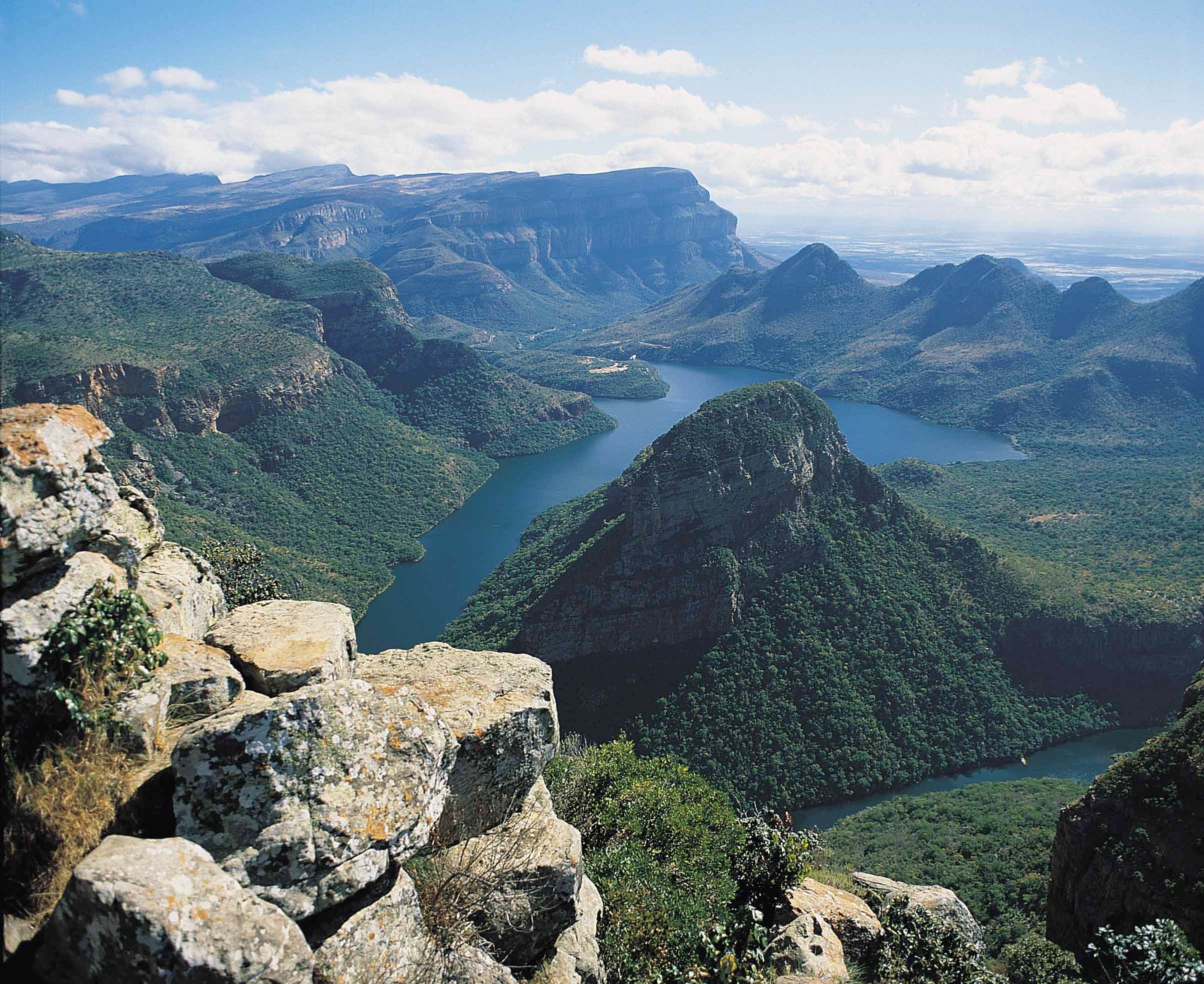 Klassis billede fra Blyde River, Panoramaruten, Sydafrika