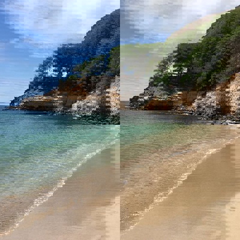 Strand på Tarrafal i Kap Verde