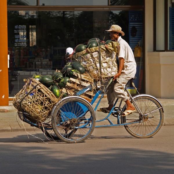 Overlæsset cykel, Vietnam