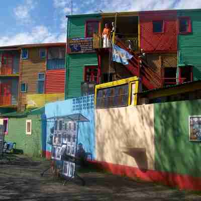 Farvede huse på en rejse til Argentina