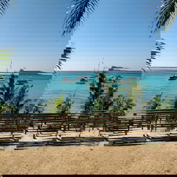 Mauritius strand nord solskin