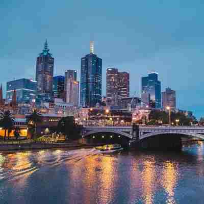 Melbourne og Yarra floden, Australien