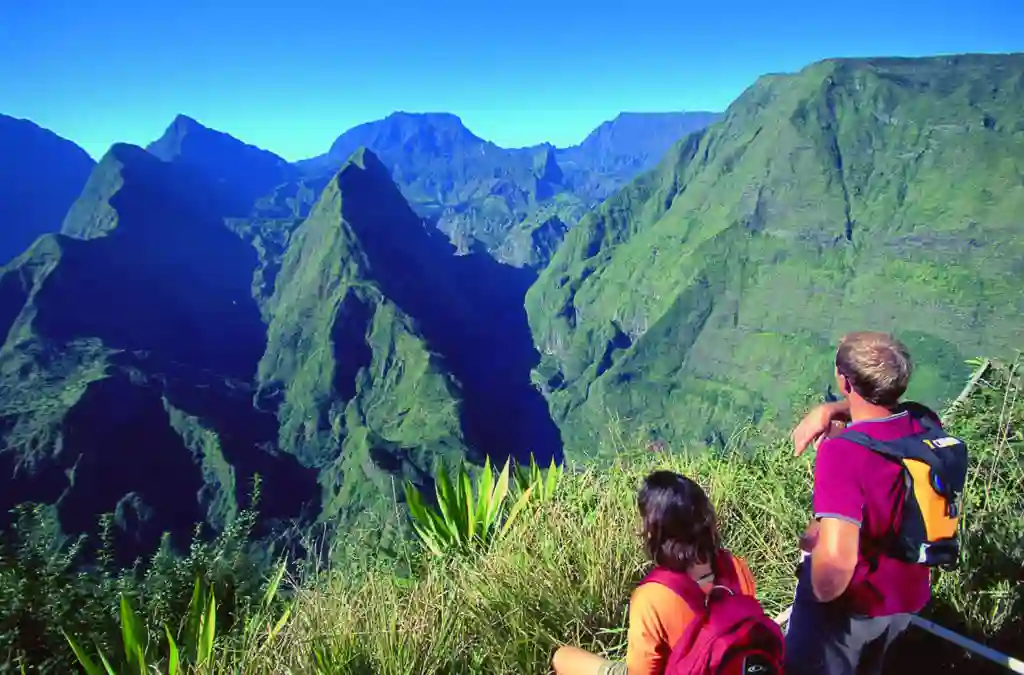 Der er fantastiske udsigter til bjergene på La Reunion