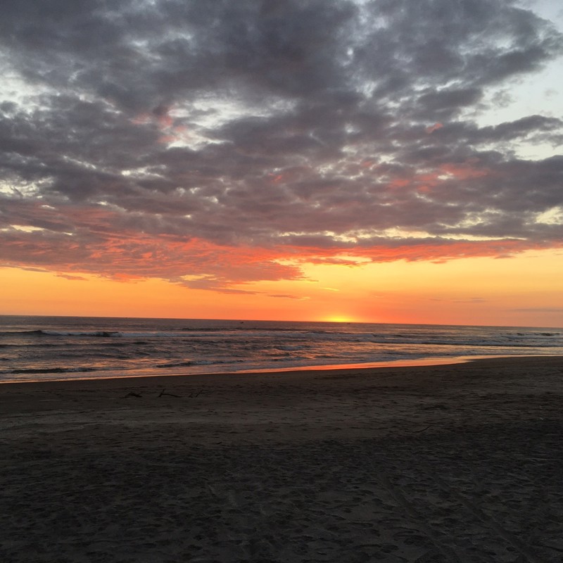 Smuk solnedgang, El Salvador