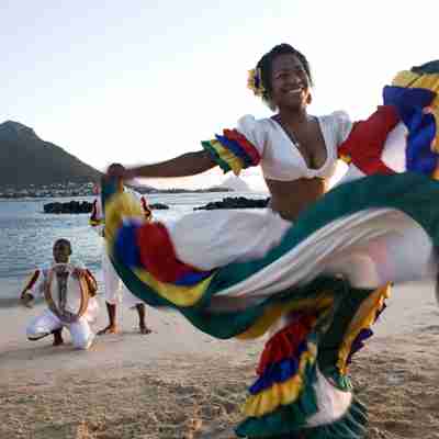 Dans på stranden, Mauritius