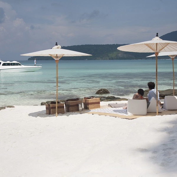 Lækker sandstrand på Koh Rong Island
