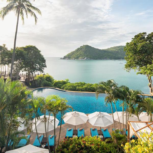 Smuk udsigt fra Panviman Resort, Koh Phangan
