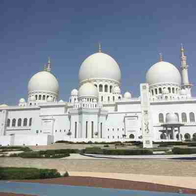 Sheik Zayed Grand Mosque fra bagsiden