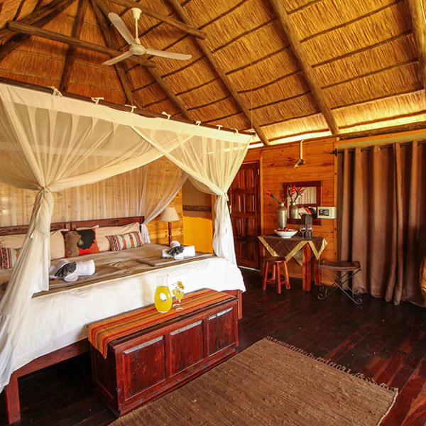 Værelse på Nehimba Lodge
