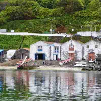 En lille bådplads på Azorerne
