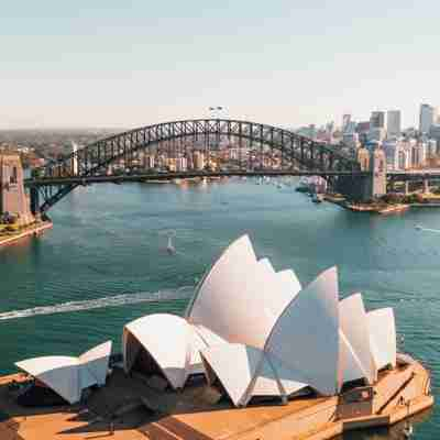 Operahuset og Sydney Harbour Bridge, Australien