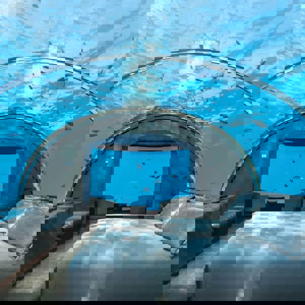 Soveværelse i The Mukara på Conrad Rangali Maldiverne