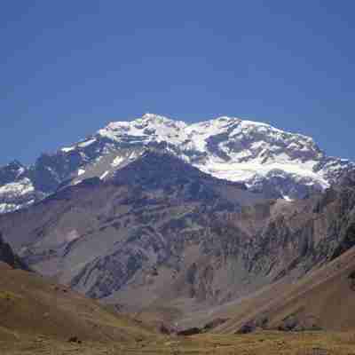 Sneklædt bjerg i Argentina